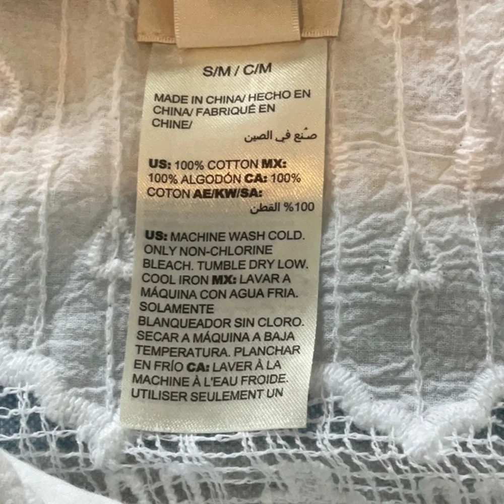 Chico's White Lace with Fringe Poncho - Picture 7 of 7